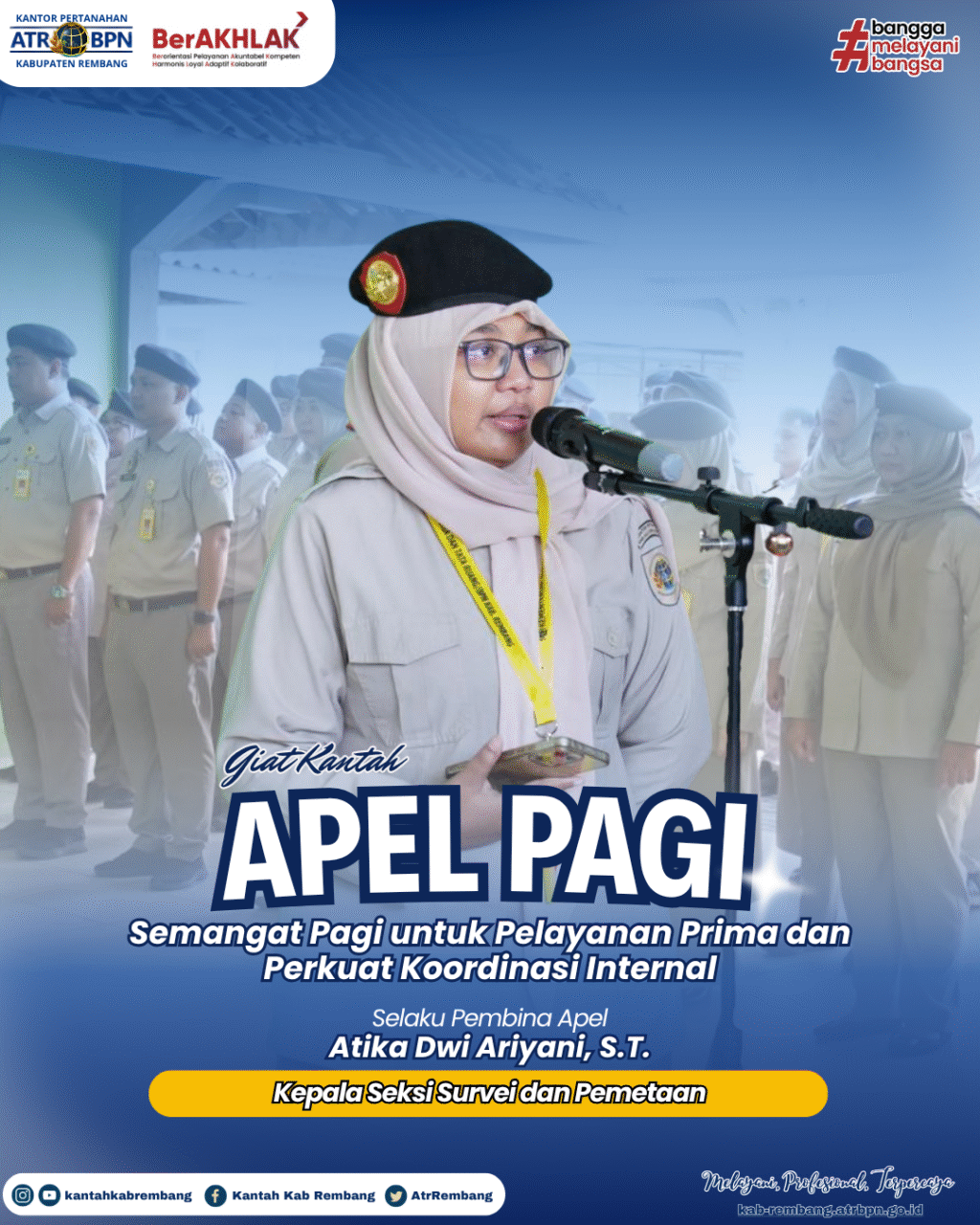 Apel Pagi, Semangat Pagi Untuk Pelayanan Prima dan Perkuat Koordinasi Internal