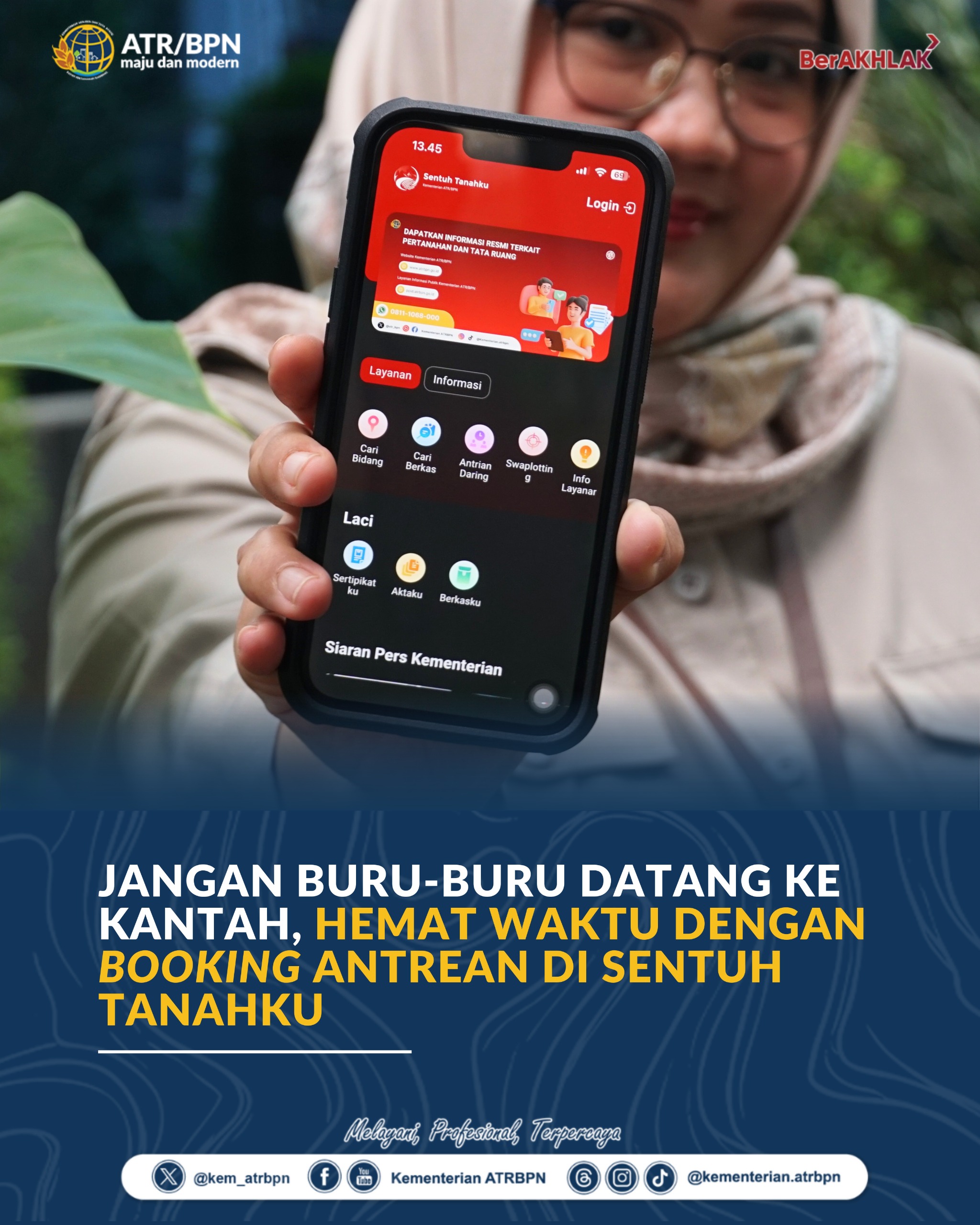 Jangan Buru-Buru Datang ke Kantah, Hemat Waktu dengan Booking Antrean di Sentuh Tanahku