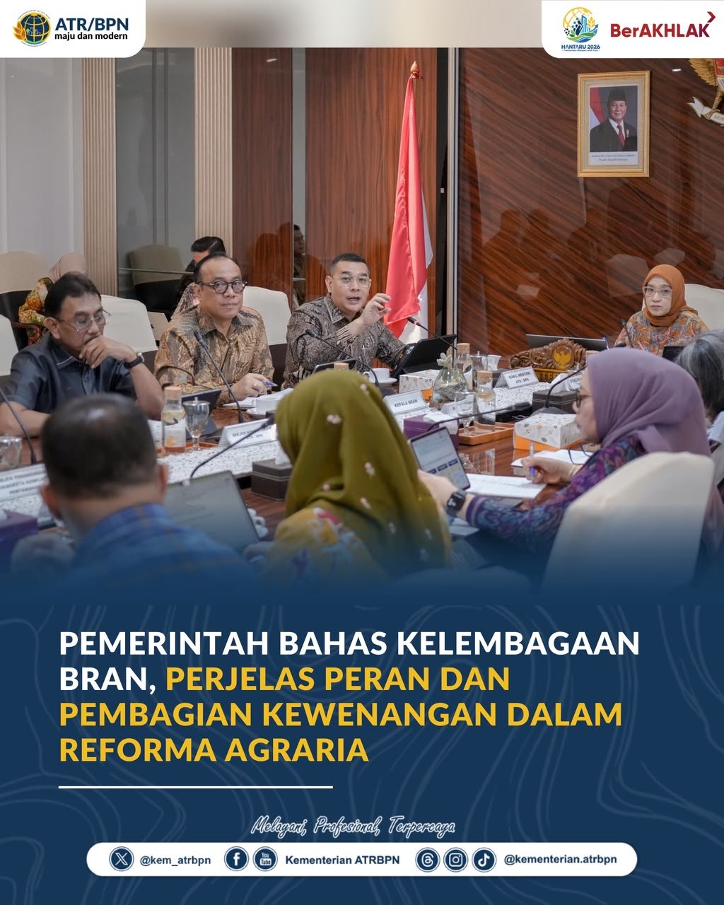 Pemerintah Bahas Kelembagaan BRAN, Perjelas Peran dan Pembagian Kewenangan dalam Reforma Agraria